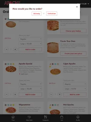 Apache Pizza App android App screenshot 3